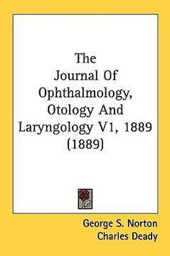 portada the journal of ophthalmology, otology and laryngology v1, 1889 (1889)