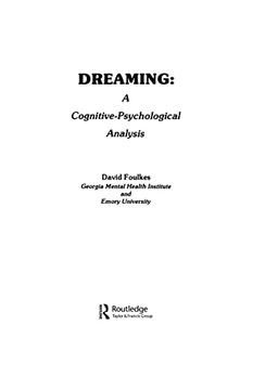 portada Dreaming: A Cognitive-Psychological Analysis (en Inglés)