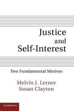 portada Justice and Self-Interest Paperback (in English)