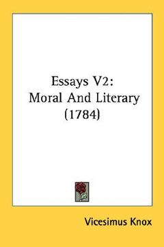 portada essays v2: moral and literary (1784) (en Inglés)