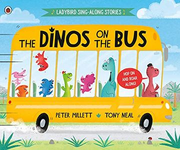portada The Dinos on the bus (Ladybird Sing-Along Stories) (en Inglés)