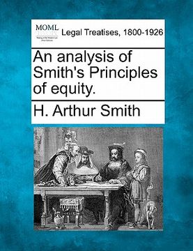 portada an analysis of smith's principles of equity. (en Inglés)