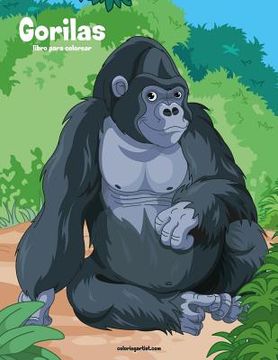 portada Gorilas libro para colorear 1