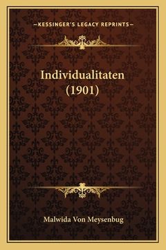 portada Individualitaten (1901) (en Alemán)