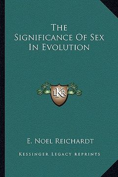 portada the significance of sex in evolution