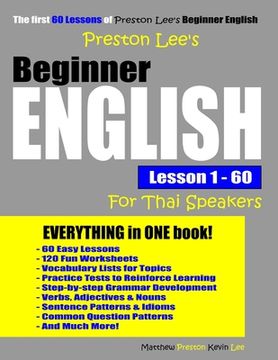 portada Preston Lee's Beginner English Lesson 1 - 60 For Thai Speakers (en Inglés)