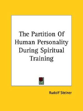 portada the partition of human personality during spiritual training