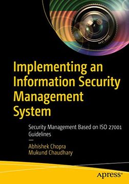 portada Implementing an Information Security Management System: Security Management Based on iso 27001 Guidelines (in English)
