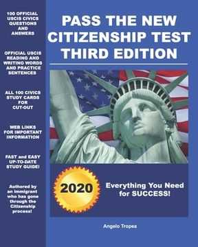 portada Pass the New Citizenship Test Third Edition (en Inglés)