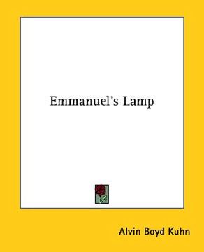 portada emmanuel's lamp (in English)