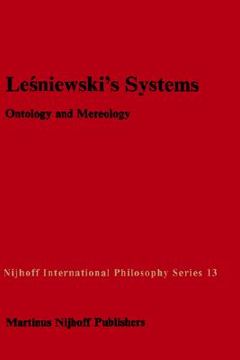 portada le?niewski s systems: ontology and mereology (en Inglés)