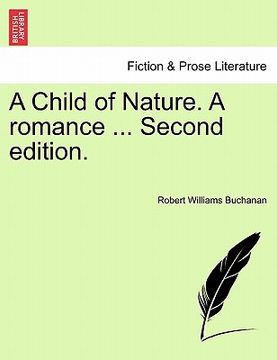portada a child of nature. a romance ... second edition. (in English)