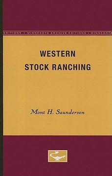 portada western stock ranching (en Inglés)