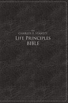 portada Nkjv, the Charles f. Stanley Life Principles Bible, Large Print, Leathersoft, Black, Thumb Indexed: Large Print Edition 