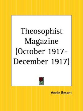 portada theosophist magazine october 1917-december 1917 (en Inglés)