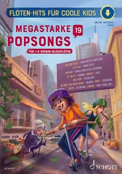 portada Megastarke Popsongs 1-2 Sopran-Blockflöten. Spielbuch. (en Alemán)