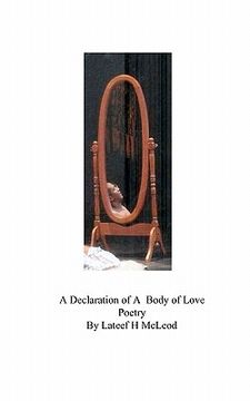 portada a declaration of a body of love poetry (en Inglés)