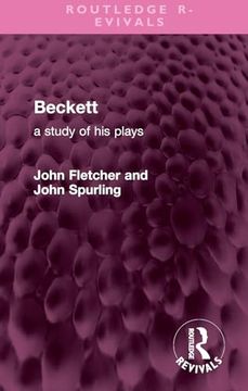 portada Beckett: A Study of his Plays (Routledge Revivals) (en Inglés)