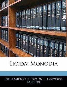 portada Licida: Monodia (en Italiano)