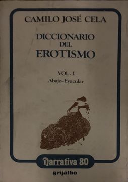 portada DICCIONARIO DEL EROTISMO I BY CAMILO JOSE CELA