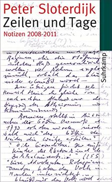 portada Zeilen und Tage: Notizen 2008-2011 (Suhrkamp Taschenbuch) (en Alemán)