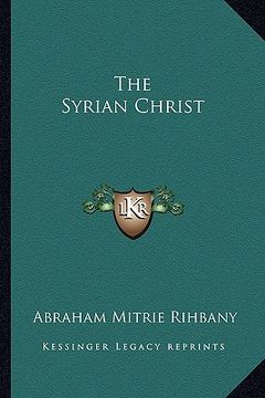 portada the syrian christ (in English)
