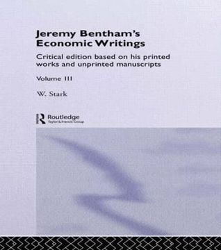 portada Jeremy Bentham's Economic Writings: Volume Three