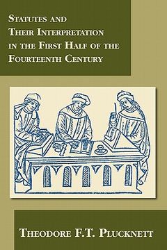 portada statutes and their interpretation in the first half of the fourteenth century (en Inglés)