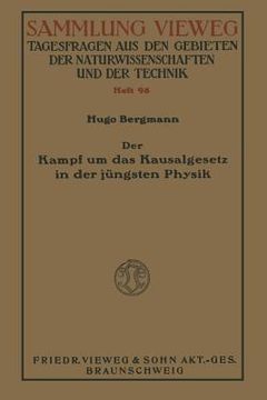 portada Der Kampf Um Das Kausalgesetz in Der Jüngsten Physik (en Alemán)