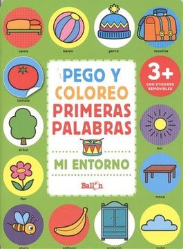 portada Mi Entorno - Pego Y Coloreo Primeras Palabras (in Spanish)