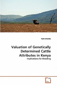portada valuation of genetically determined cattle attributes in kenya (en Inglés)