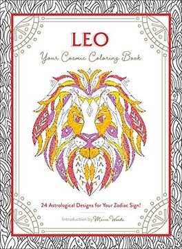 portada Leo: Your Cosmic Coloring Book: 24 Astrological Designs for Your Zodiac Sign! 