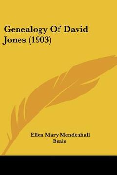 portada genealogy of david jones (1903) (en Inglés)