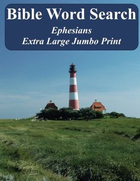 portada Bible Word Search Ephesians: King James Version Extra Large Jumbo Print (Bible Memory Lighthouse Series)