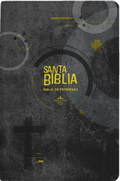 portada Biblia de Promesas, RVR-1960, Letra gigante, Piel especial con indice, Moderno negro // Spanish Promise Bible, RVR-1960, Giant Print, Leathersoft with Index, Black Modern