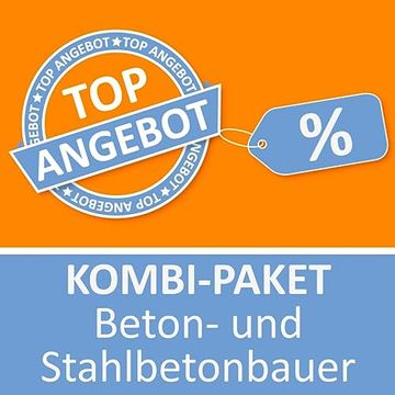 portada Azubishop24. De Kombi-Paket Beton- und Stahlbetonbauer Lernkarten (en Alemán)