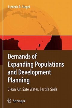 portada demands of expanding populations and development planning: clean air, safe water, fertile soils (in English)