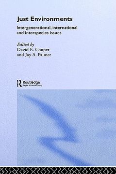 portada just environments: intergenerational, international and inter-species issues (en Inglés)