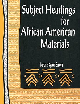 portada subject headings for african american materials (en Inglés)