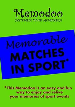 portada Memodoo Memorable Matches in Sport (en Inglés)