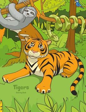 portada Tigers Coloring Book 1 (en Inglés)