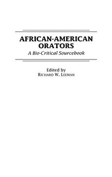 portada African-American Orators: A Bio-Critical Sourc (en Inglés)