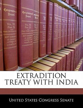 portada extradition treaty with india (en Inglés)