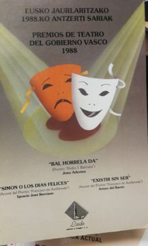 portada Premios de Teatro del Gobierno Vasco 1988.