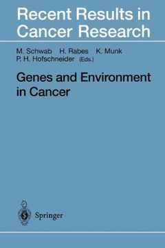 portada genes and environment in cancer (en Inglés)