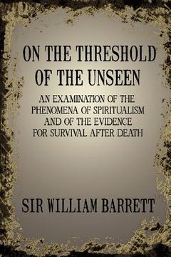 portada on the threshold of the unseen (in English)