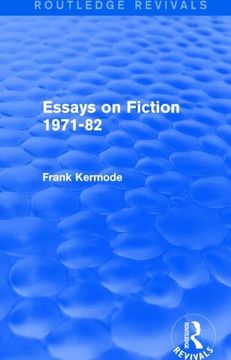 portada Essays on Fiction 1971-82 (Routledge Revivals) (in English)