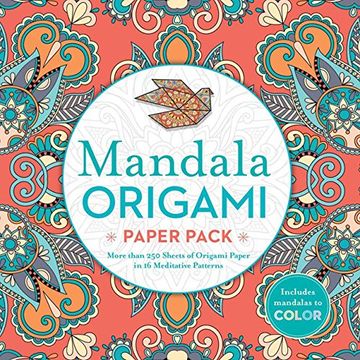 portada Mandala Origami Paper Pack: More than 250 Sheets of Origami Paper in 16 Meditative Patterns (en Inglés)