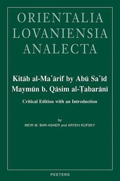 portada Kitab Al-Ma'arif by Abu Sa'id Maymun B. Qasim Al-Tabarani: Critical Edition with an Introduction
