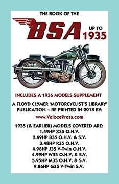 portada Book of the bsa up to 1935 - Includes a 1936 Models Supplement (en Inglés)